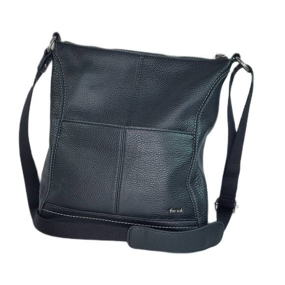 The Sak Handbags - The Sak Lucia Leather Crossbody with Exchangeable Strap - Black - NWOT